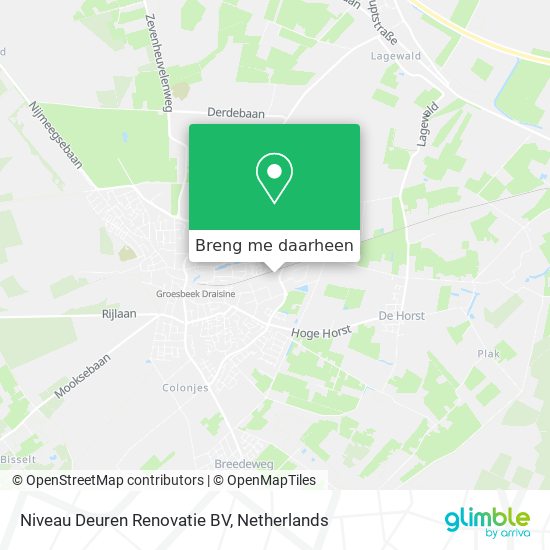 Niveau Deuren Renovatie BV kaart