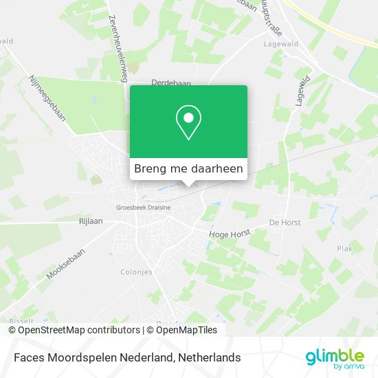 Faces Moordspelen Nederland kaart