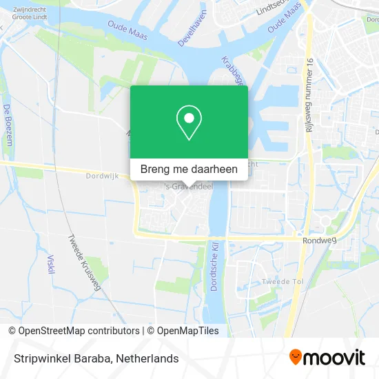 Stripwinkel Baraba kaart