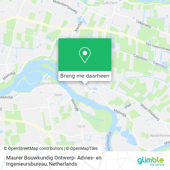 Maurer Bouwkundig Ontwerp- Advies- en Ingenieursbureau kaart