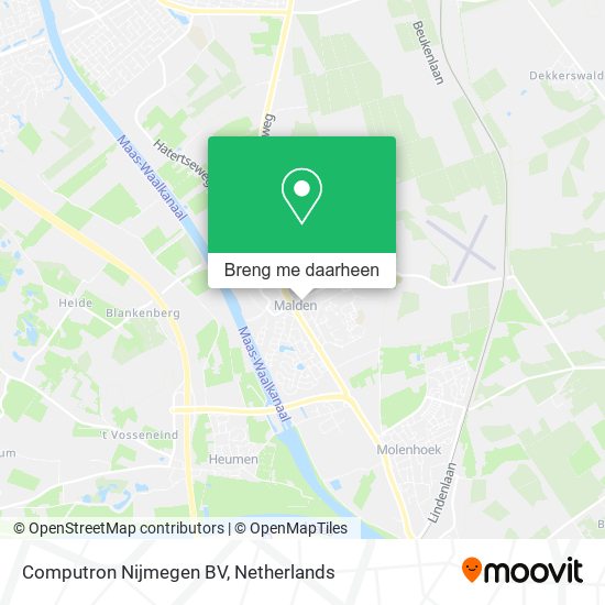Computron Nijmegen BV kaart