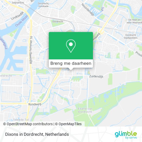Dixons in Dordrecht kaart