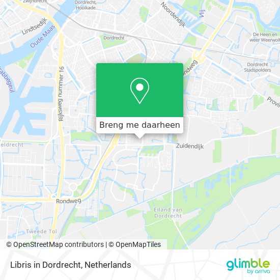 Libris in Dordrecht kaart