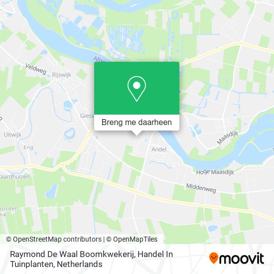 Raymond De Waal Boomkwekerij, Handel In Tuinplanten kaart