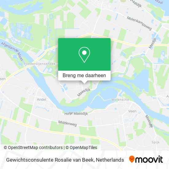 Gewichtsconsulente Rosalie van Beek kaart