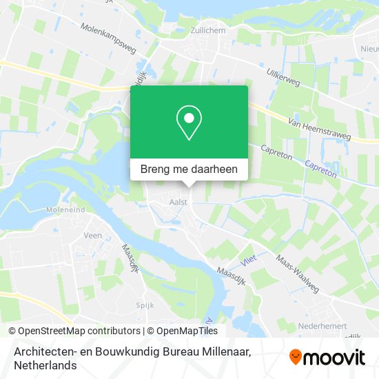 Architecten- en Bouwkundig Bureau Millenaar kaart