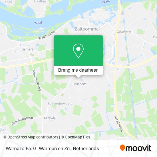 Wamazo Fa. G. Warman en Zn. kaart