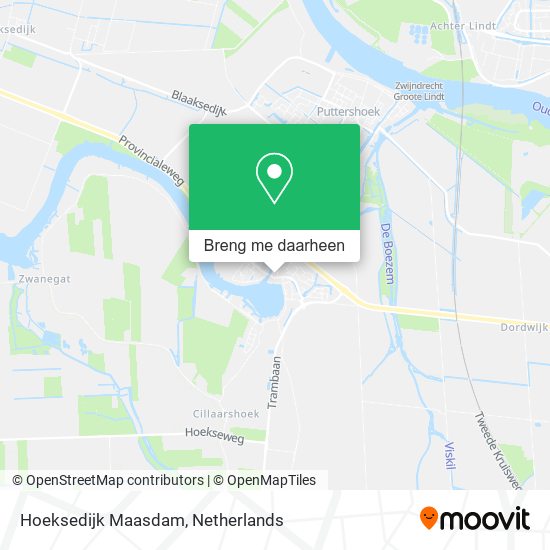 Hoeksedijk Maasdam kaart
