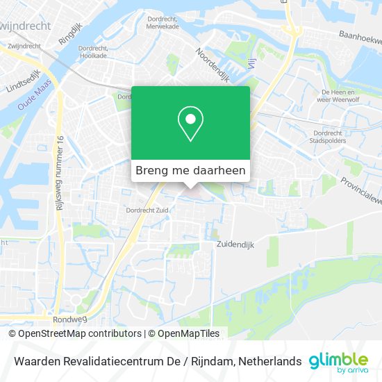 Waarden Revalidatiecentrum De / Rijndam kaart