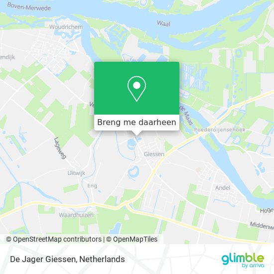 De Jager Giessen kaart