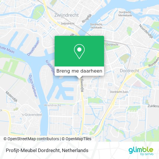Profijt-Meubel Dordrecht kaart