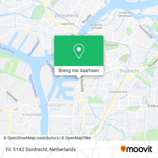Fil. 5142 Dordrecht kaart