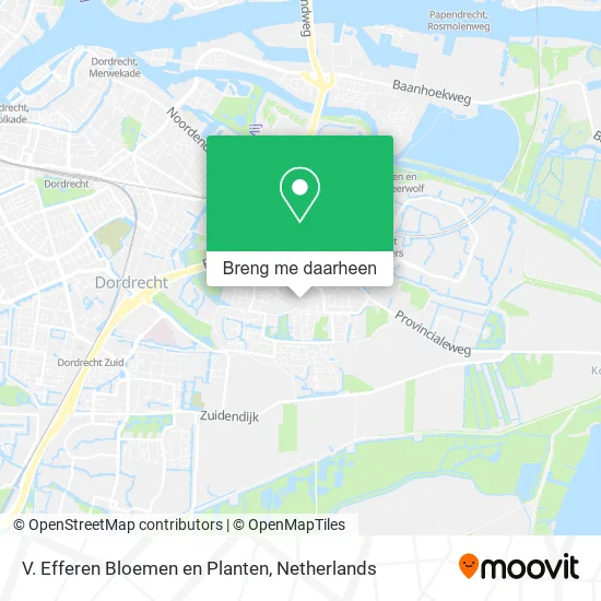 V. Efferen Bloemen en Planten kaart