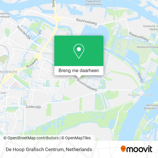 De Hoop Grafisch Centrum kaart