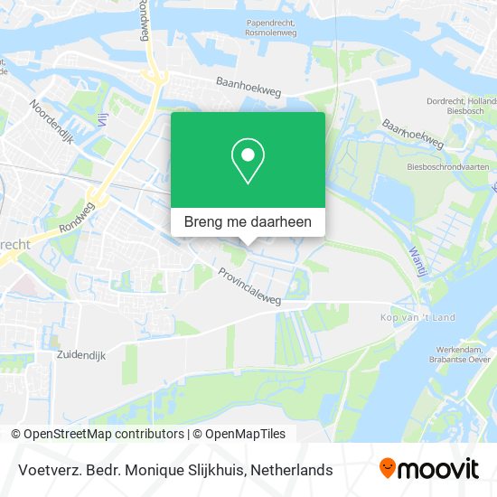 Voetverz. Bedr. Monique Slijkhuis kaart