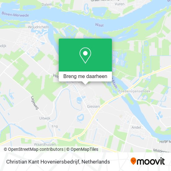 Christian Kant Hoveniersbedrijf kaart