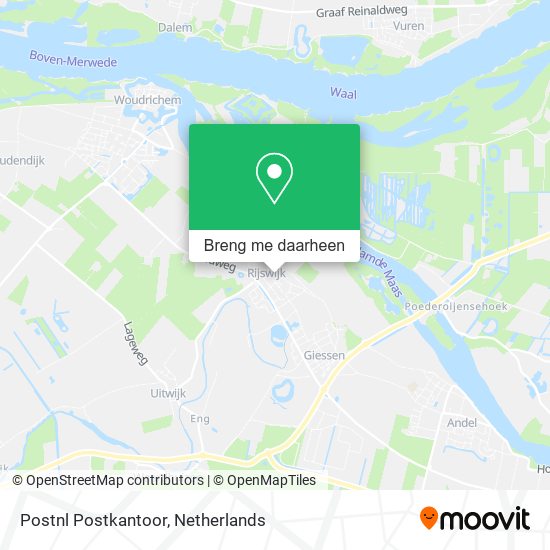 Postnl Postkantoor kaart