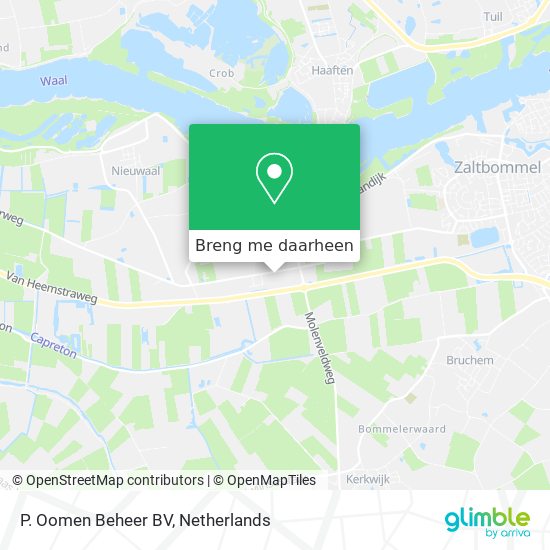 P. Oomen Beheer BV kaart
