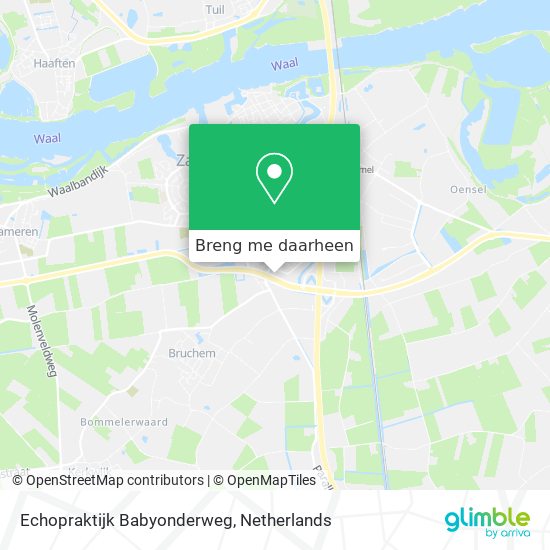 Echopraktijk Babyonderweg kaart