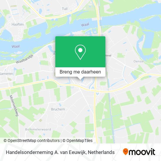 Handelsonderneming A. van Eeuwijk kaart