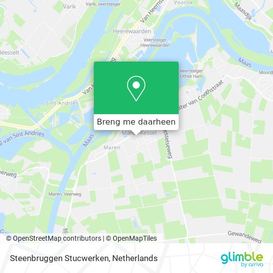 Steenbruggen Stucwerken kaart