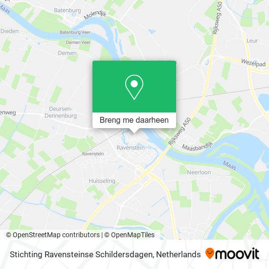 Stichting Ravensteinse Schildersdagen kaart