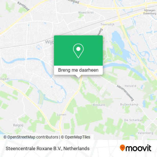 Steencentrale Roxane B.V. kaart