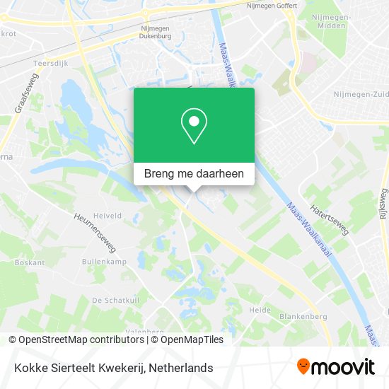 Kokke Sierteelt Kwekerij kaart