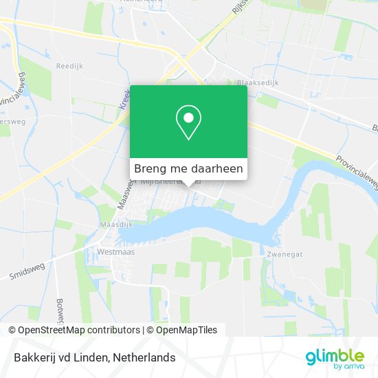 Bakkerij vd Linden kaart