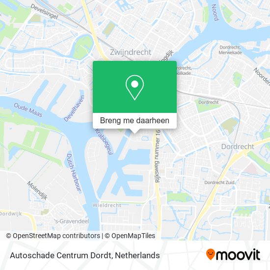 Autoschade Centrum Dordt kaart