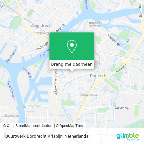 Buurtwerk Dordrecht Krispijn kaart