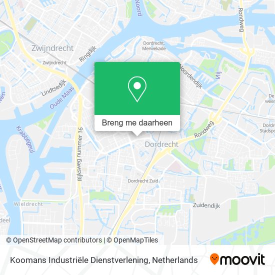 Koomans Industriële Dienstverlening kaart