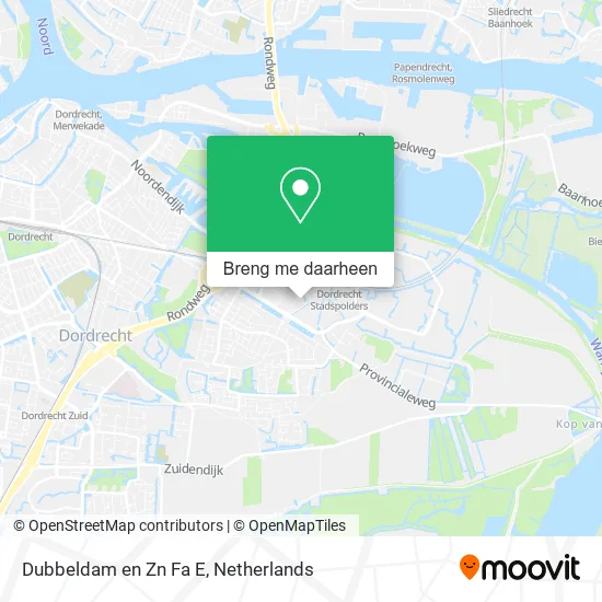 Dubbeldam en Zn Fa E kaart