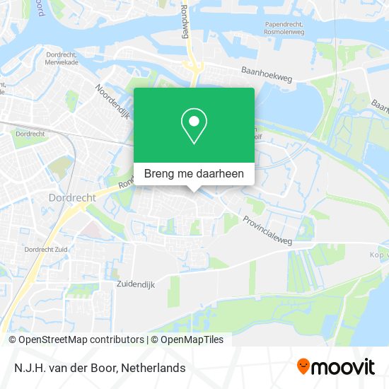 N.J.H. van der Boor kaart