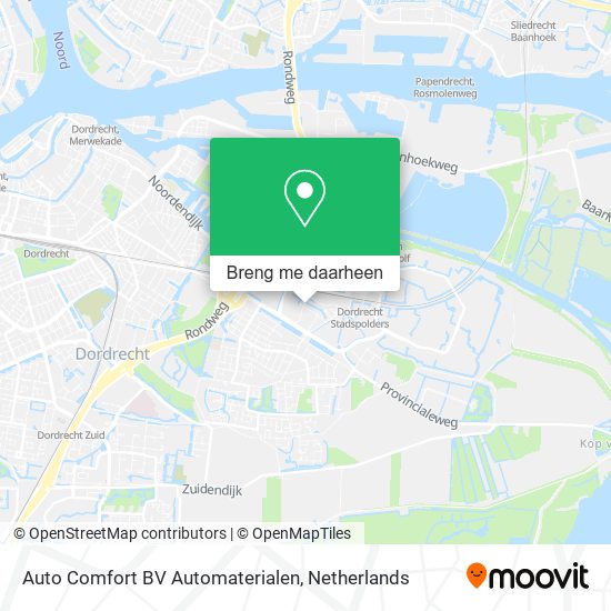 Auto Comfort BV Automaterialen kaart