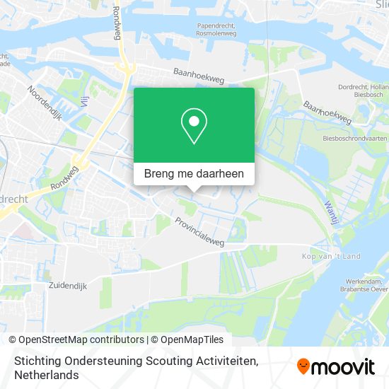 Stichting Ondersteuning Scouting Activiteiten kaart