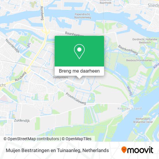 Muijen Bestratingen en Tuinaanleg kaart