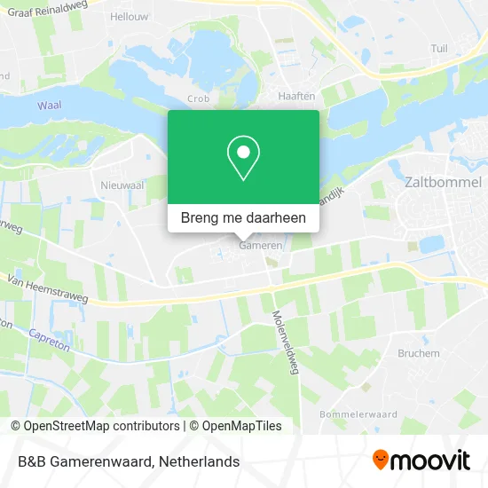 B&B Gamerenwaard kaart