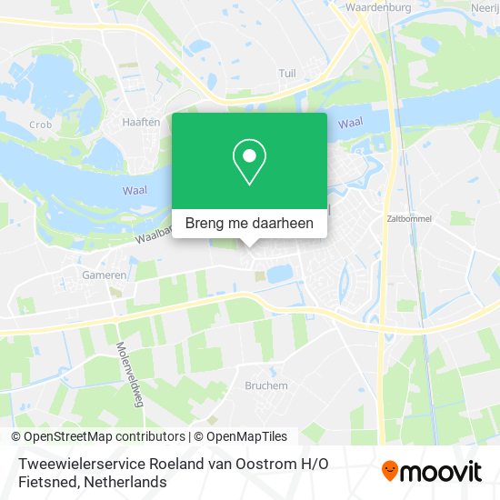 Tweewielerservice Roeland van Oostrom H / O Fietsned kaart