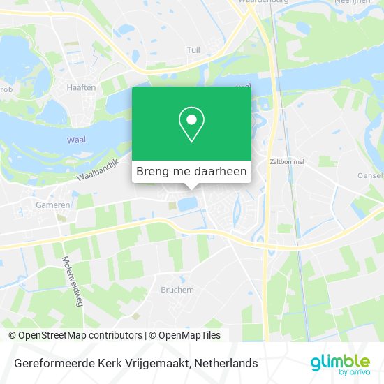 Gereformeerde Kerk Vrijgemaakt kaart