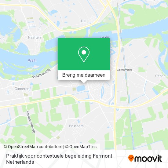 Praktijk voor contextuele begeleiding Fermont kaart