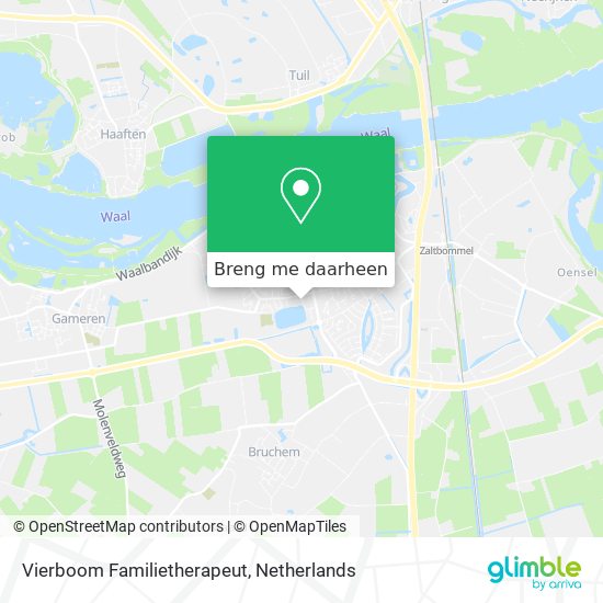 Vierboom Familietherapeut kaart