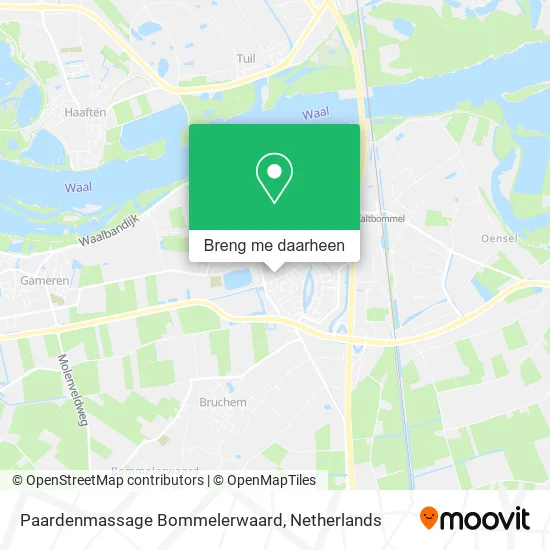 Paardenmassage Bommelerwaard kaart