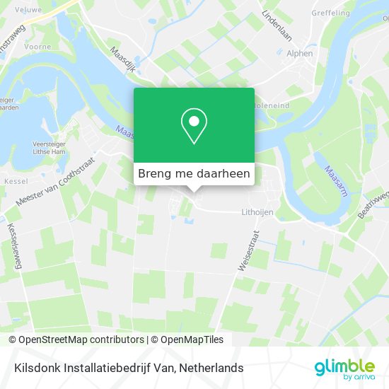 Kilsdonk Installatiebedrijf Van kaart