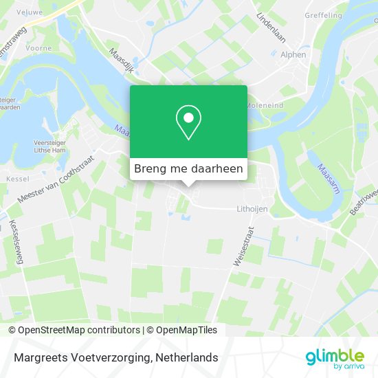 Margreets Voetverzorging kaart