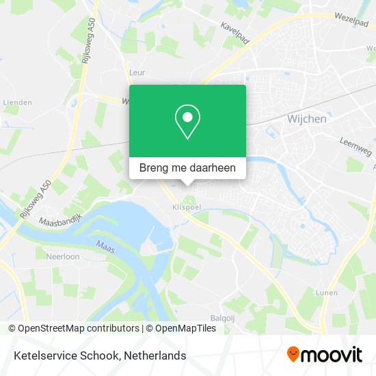 Ketelservice Schook kaart