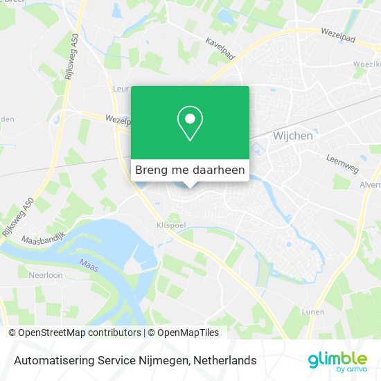 Automatisering Service Nijmegen kaart