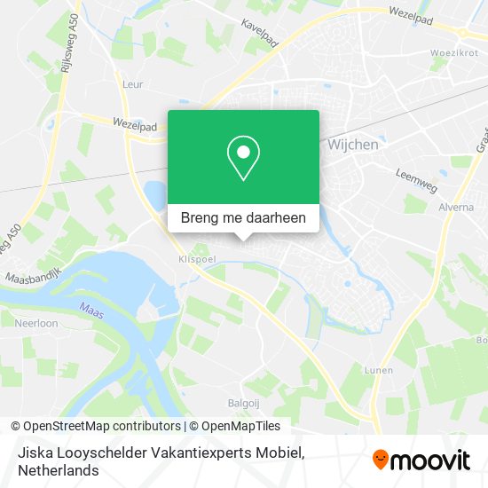 Jiska Looyschelder Vakantiexperts Mobiel kaart