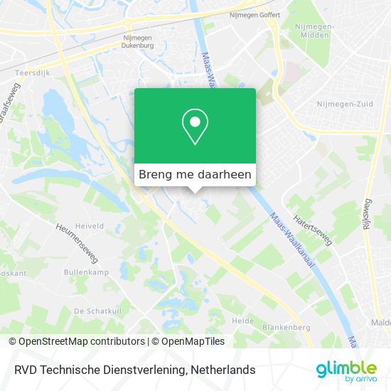 RVD Technische Dienstverlening kaart