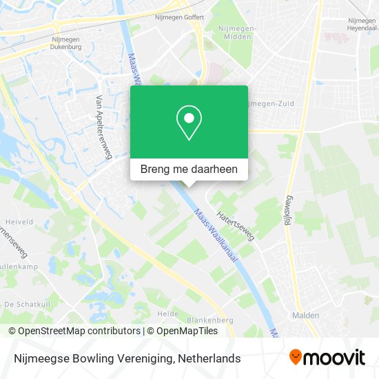 Nijmeegse Bowling Vereniging kaart